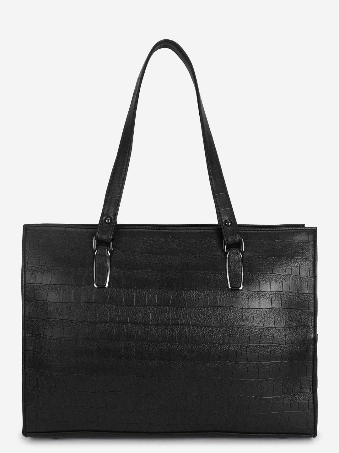 Black PU Leather Shoulder Bag for Women