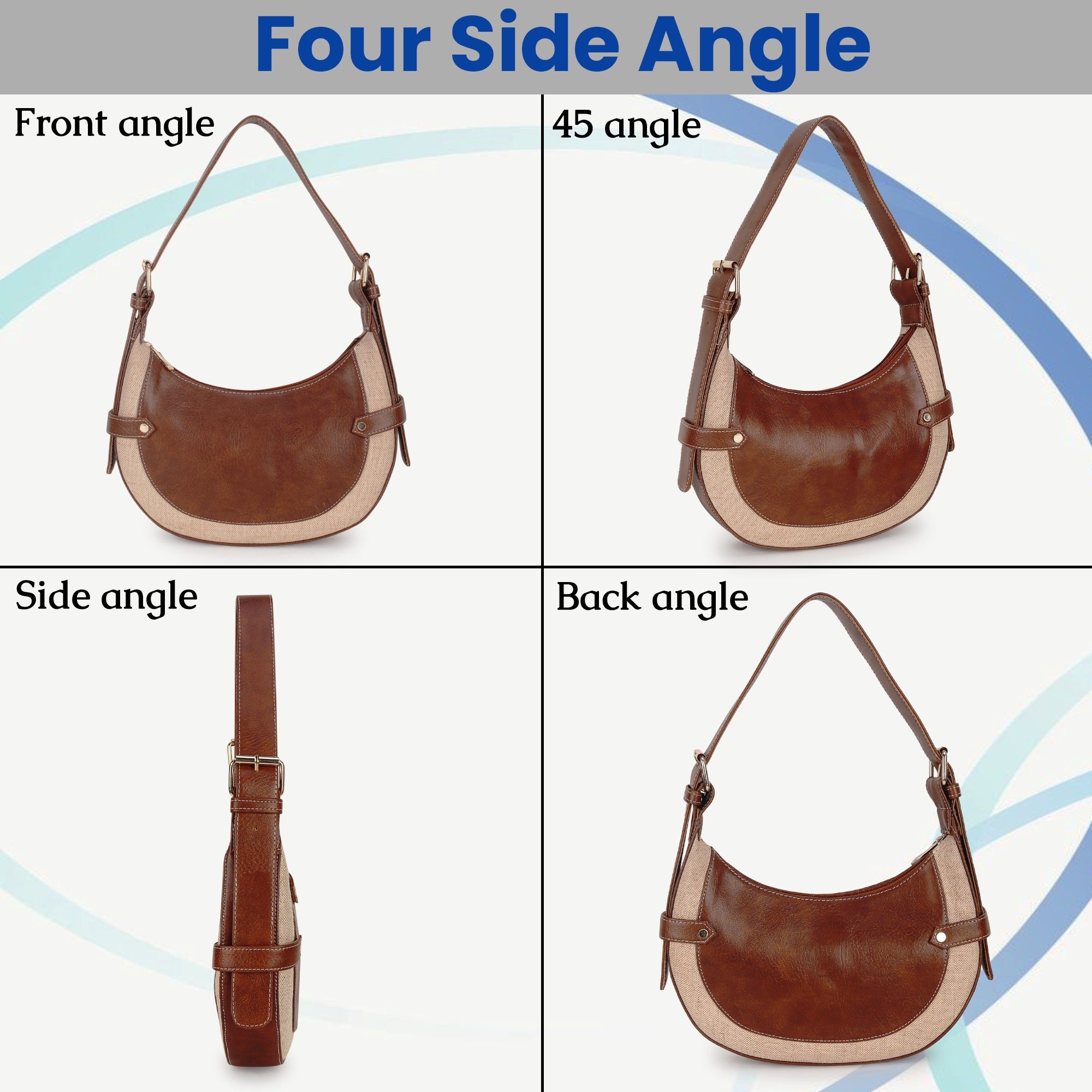 Tan-Beige Baguette Hand Bag