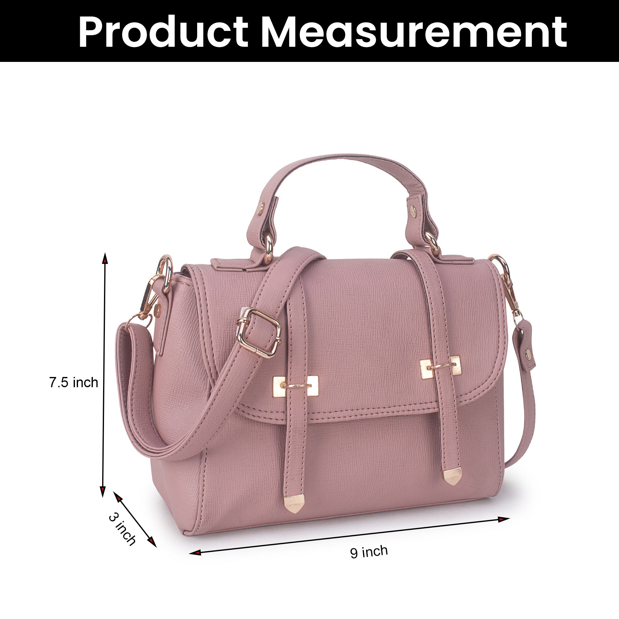 Dusty Pink Satchel Handbag