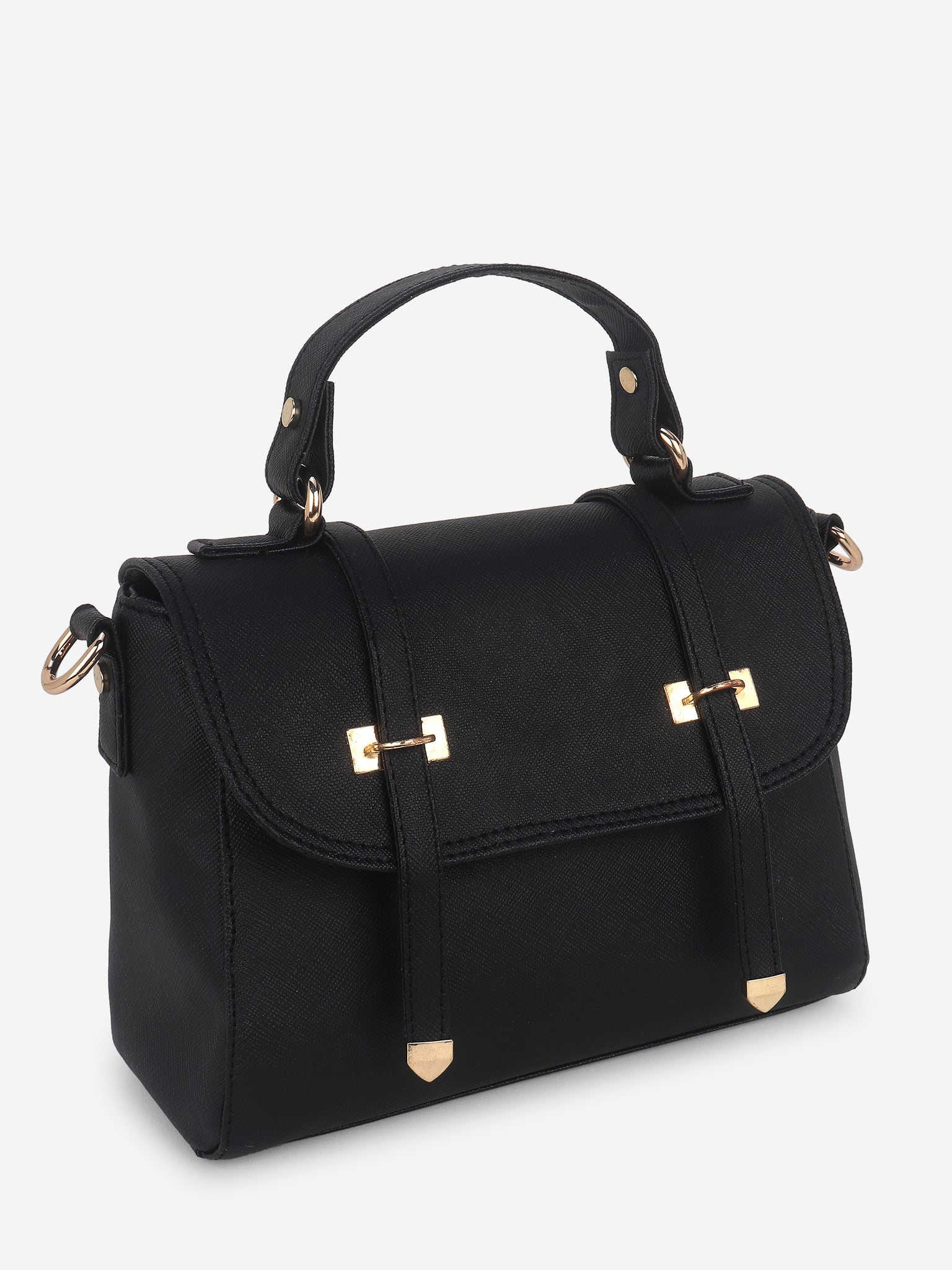 Black Satchel Handbag