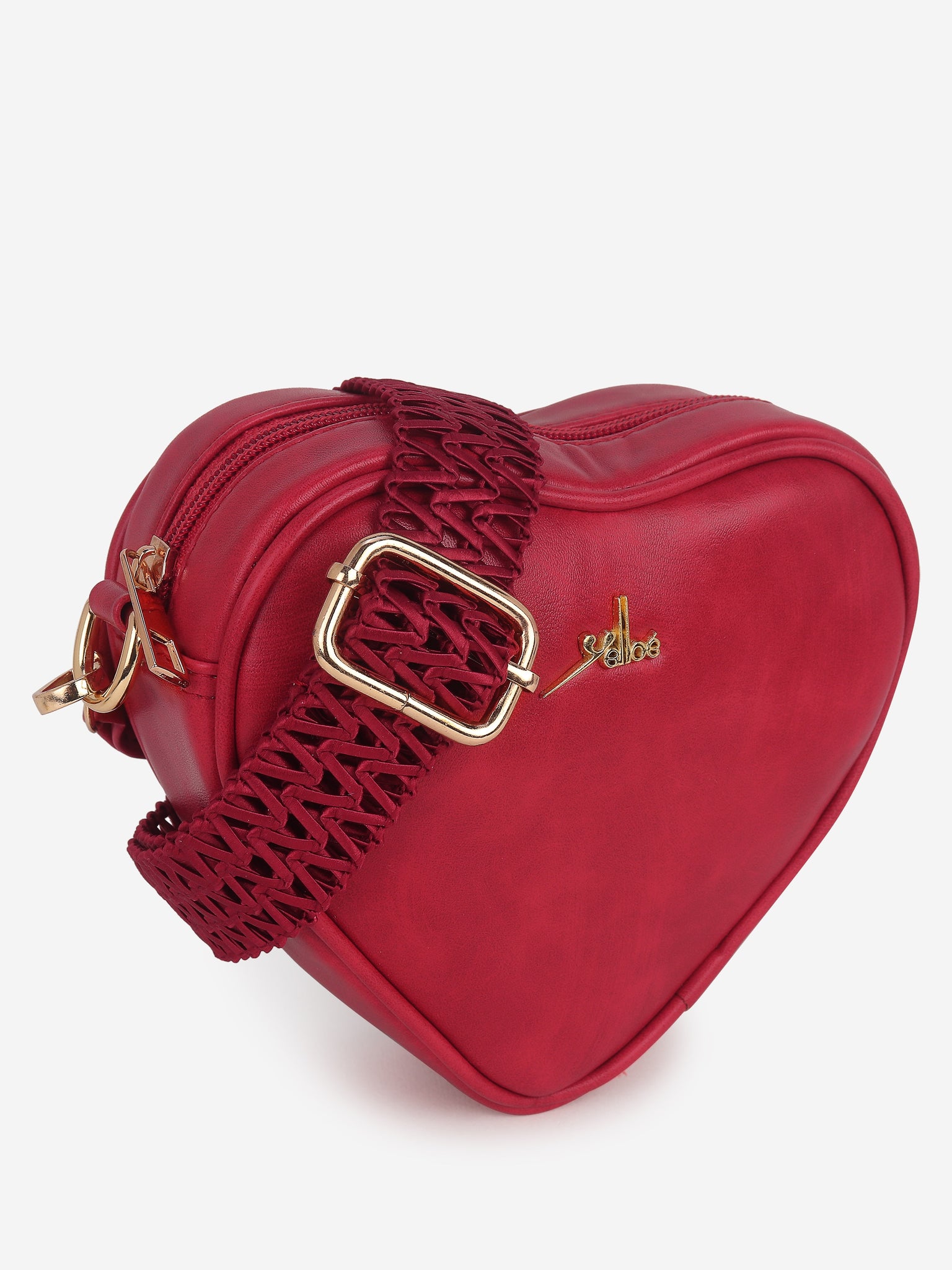 Red Heart Shaped Sling Bag