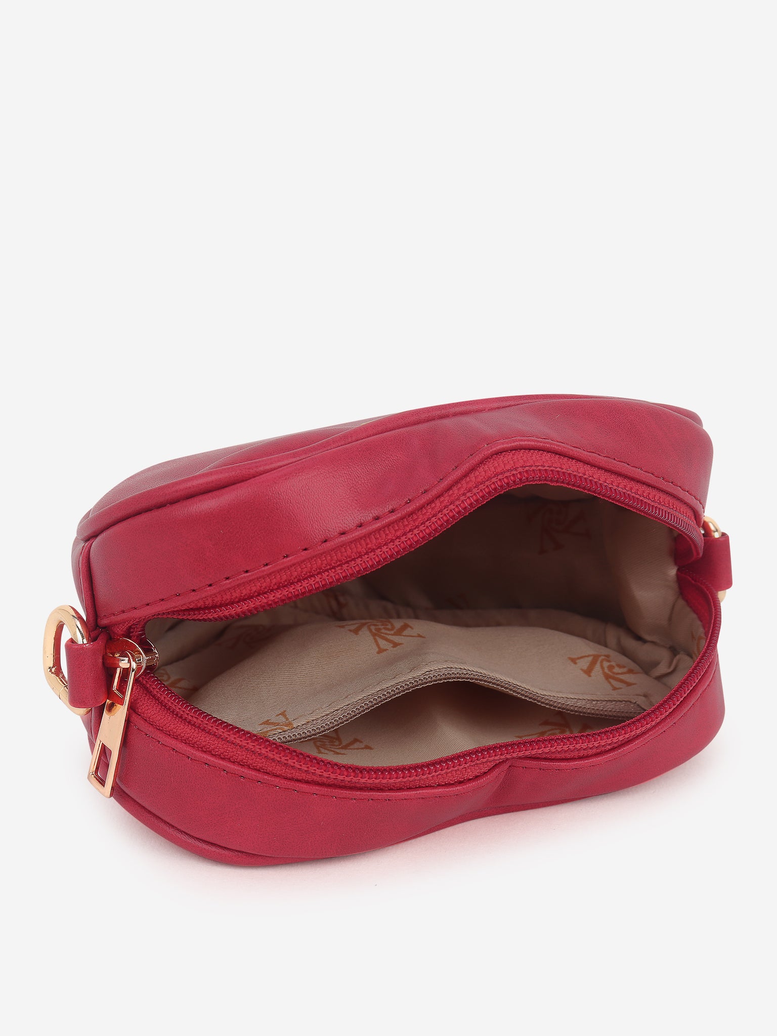 Red Heart Shaped Sling Bag