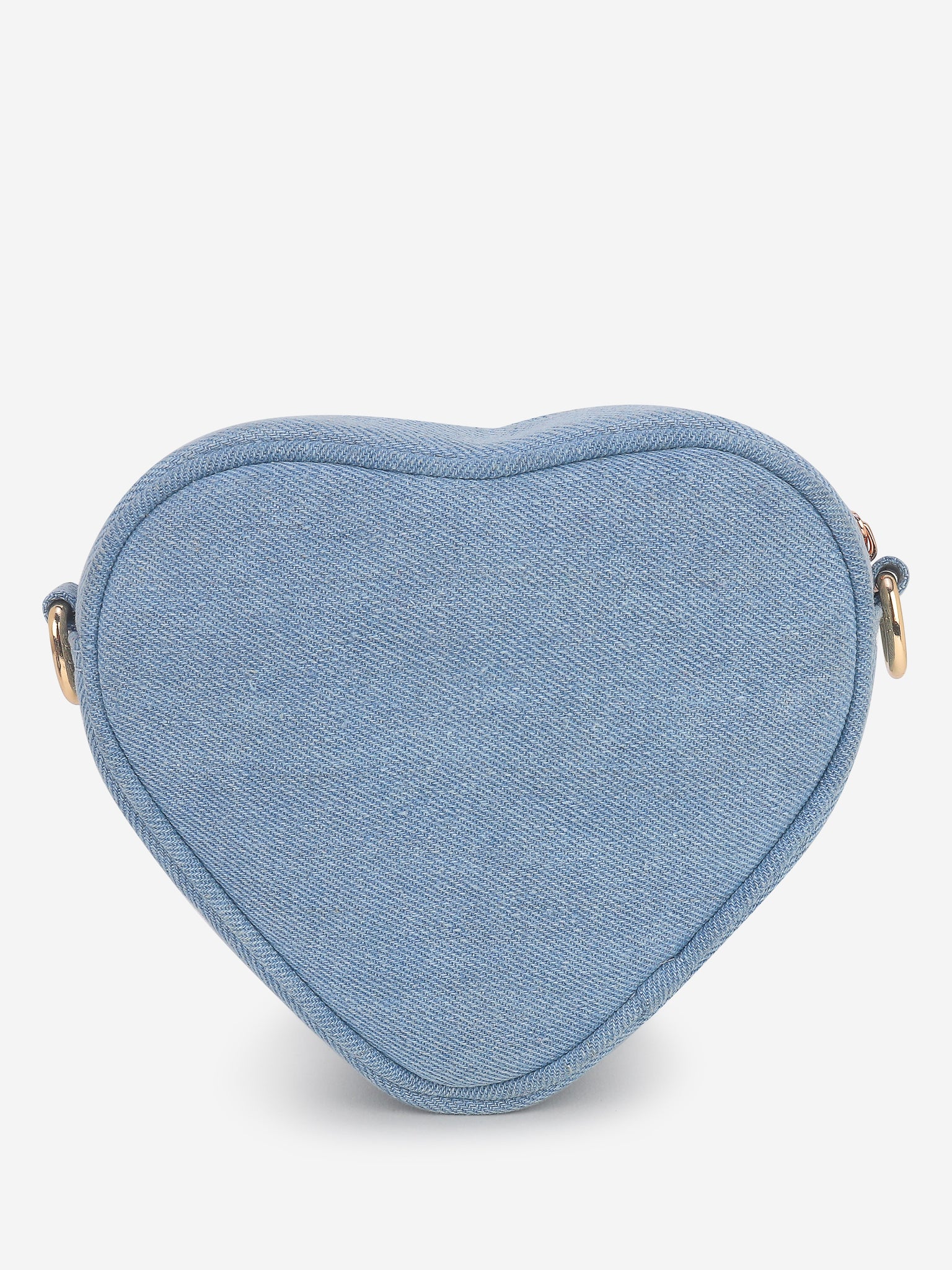 Blue Heart Shaped Sling Bag