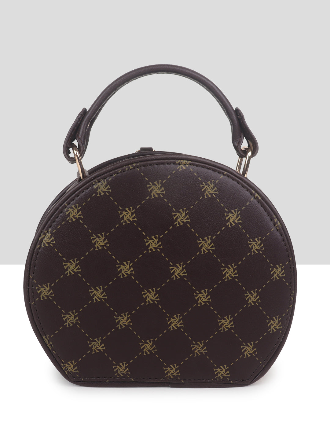 Yelloe Iconic Logo Print Round Sling Bag