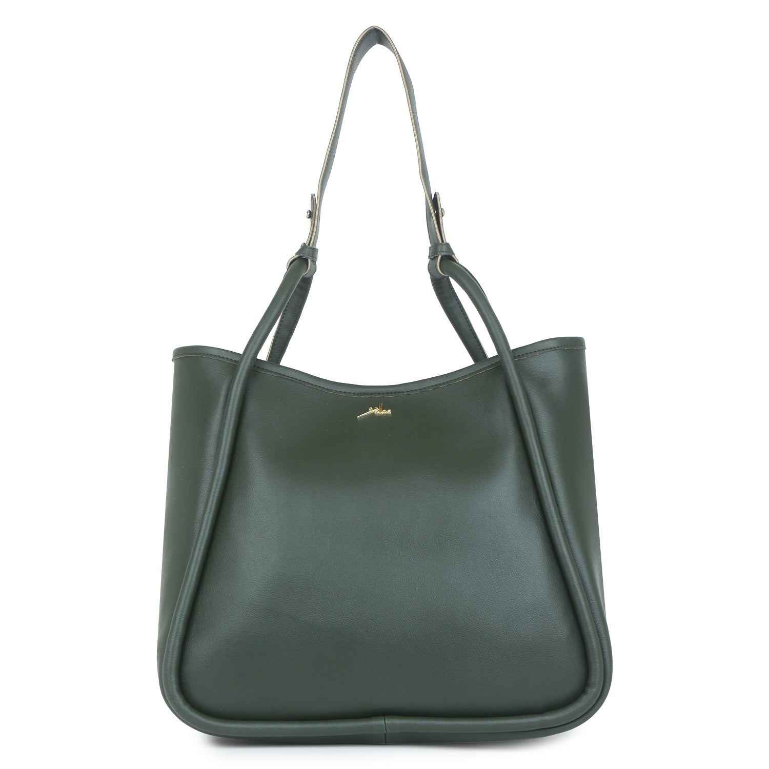 Trendy Green Tote bag with Pouch