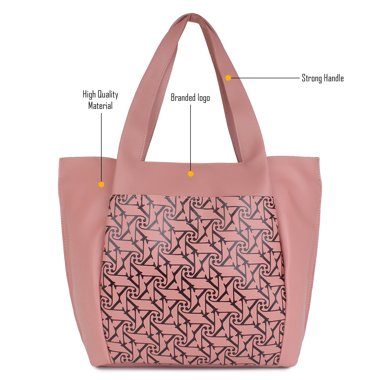 Pink Printed Laptop Bag for women