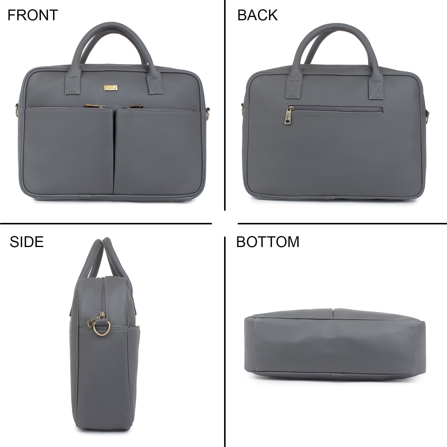 Grey Office Laptop Bag for Men